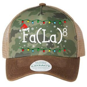 Fa 8 Funny Christmas Santa Fa La Math Teacher Student Legacy Tie Dye Trucker Hat