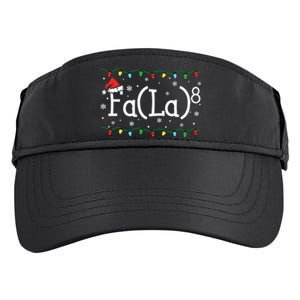 Fa 8 Funny Christmas Santa Fa La Math Teacher Student Adult Drive Performance Visor