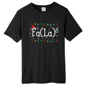 Fa 8 Funny Christmas Santa Fa La Math Teacher Student Tall Fusion ChromaSoft Performance T-Shirt