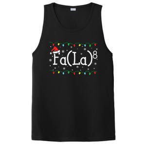 Fa 8 Funny Christmas Santa Fa La Math Teacher Student PosiCharge Competitor Tank