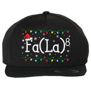 Fa 8 Funny Christmas Santa Fa La Math Teacher Student Wool Snapback Cap