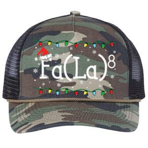 Fa 8 Funny Christmas Santa Fa La Math Teacher Student Retro Rope Trucker Hat Cap