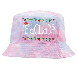 Fa 8 Funny Christmas Santa Fa La Math Teacher Student Tie-Dyed Bucket Hat