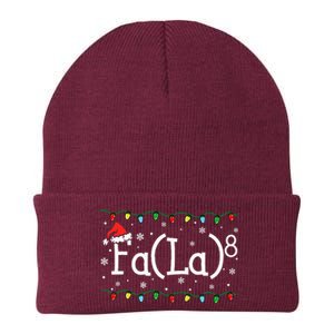 Fa 8 Funny Christmas Santa Fa La Math Teacher Student Knit Cap Winter Beanie