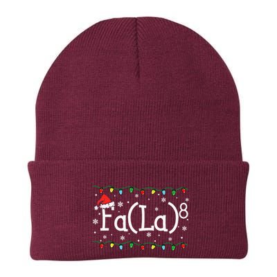 Fa 8 Funny Christmas Santa Fa La Math Teacher Student Knit Cap Winter Beanie