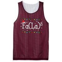 Fa 8 Funny Christmas Santa Fa La Math Teacher Student Mesh Reversible Basketball Jersey Tank