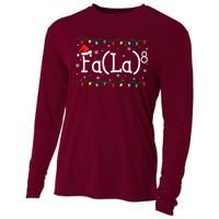 Fa 8 Funny Christmas Santa Fa La Math Teacher Student Cooling Performance Long Sleeve Crew