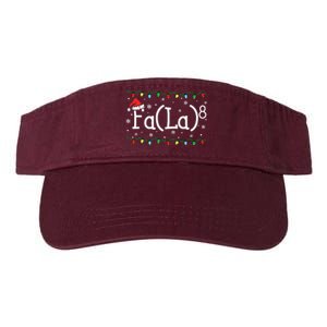 Fa 8 Funny Christmas Santa Fa La Math Teacher Student Valucap Bio-Washed Visor