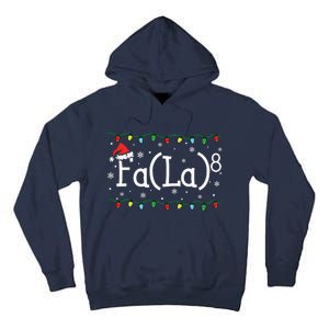 Fa 8 Funny Christmas Santa Fa La Math Teacher Student Tall Hoodie