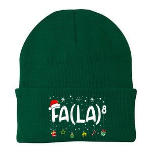 Fa 8 Funny Christmas Santa Fa La Math Teacher Knit Cap Winter Beanie