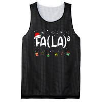 Fa 8 Funny Christmas Santa Fa La Math Teacher Mesh Reversible Basketball Jersey Tank