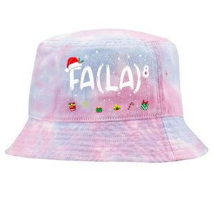 Fa 8 Funny Christmas Santa Fa La Math Teacher Tie-Dyed Bucket Hat