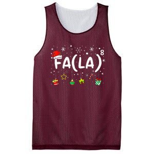 Fa 8 Funny Christmas Santa Fa La Math Teacher Women Mesh Reversible Basketball Jersey Tank