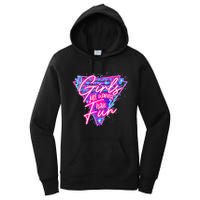 Funny 80s Girl Just Wanna Have Fun Nostalgia 1980s Women's Pullover Hoodie