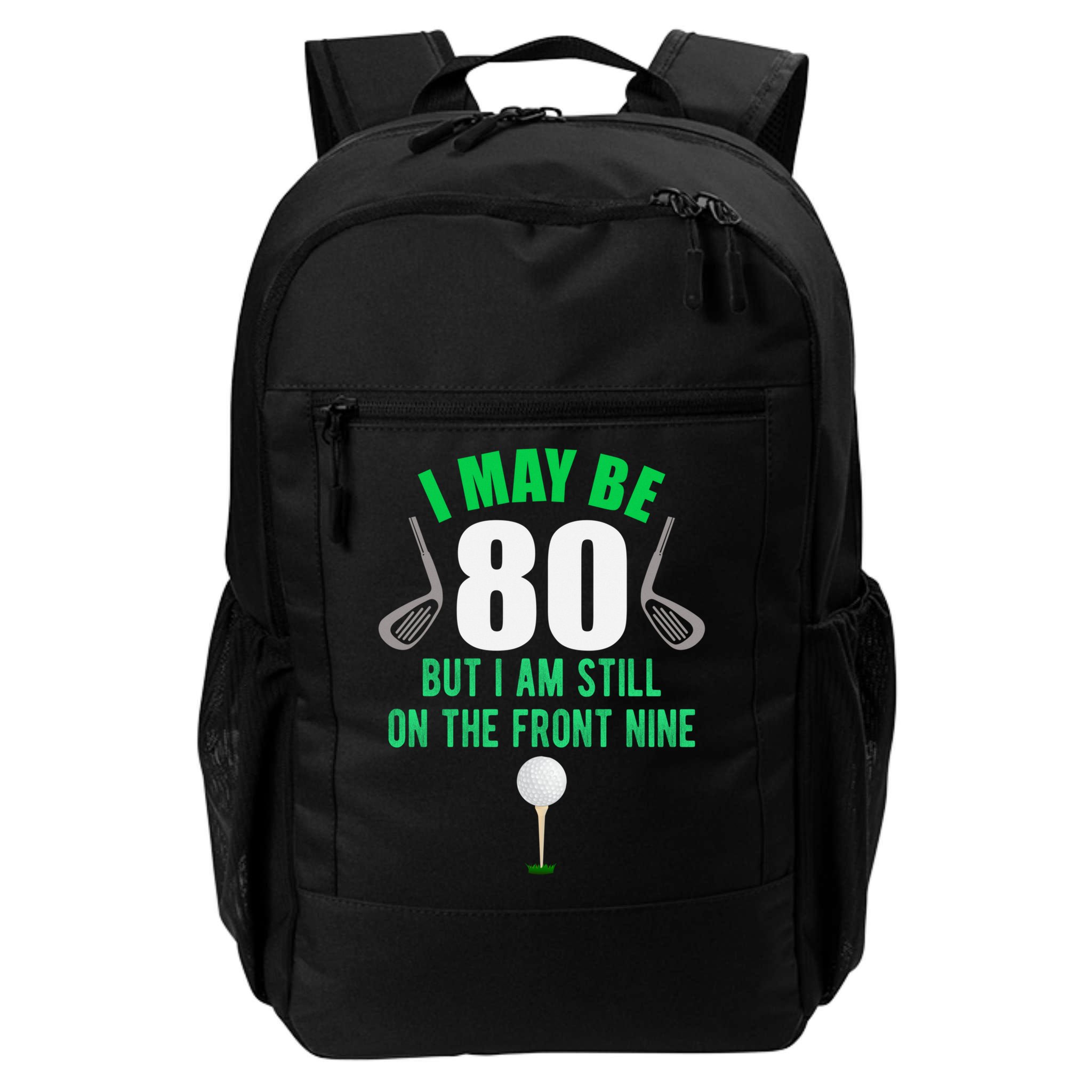 Funny 80th Golf Birthday Gift 80 Year Old Birthday Golfing Funny Gift Backpack