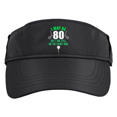 Funny 80th Golf Birthday Gift 80 Year Old Birthday Golfing Funny Gift Adult Drive Performance Visor