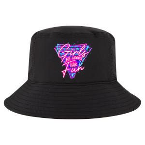 Funny 80s Girl Just Wanna Have Fun 1980s Style Cool Comfort Performance Bucket Hat