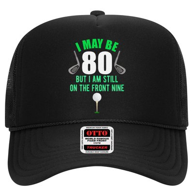 Funny 80th Golf Birthday 80 Year Old Birthday Golfing Trucker Hat