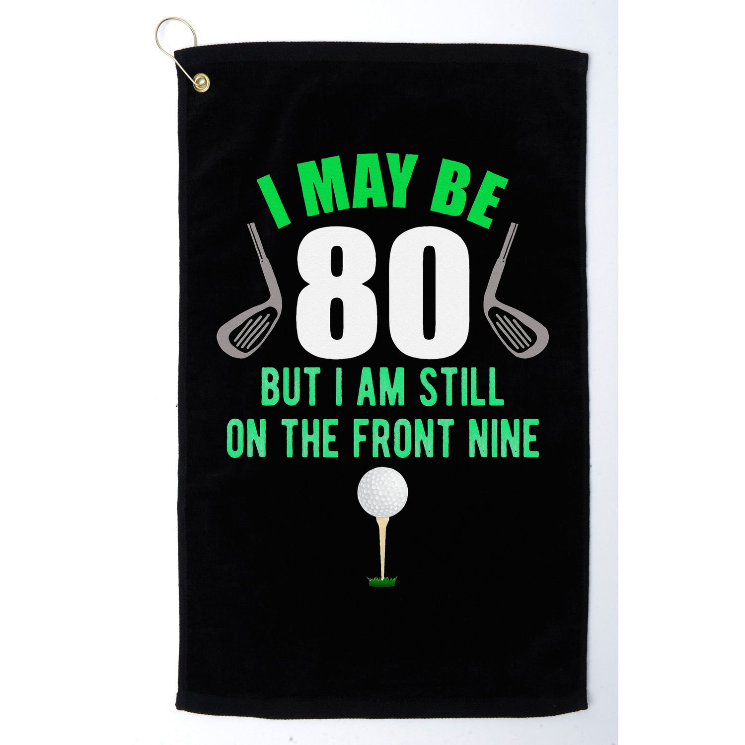 Funny 80th Golf Birthday 80 Year Old Birthday Golfing Golf Towel