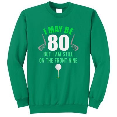 Funny 80th Golf Birthday 80 Year Old Birthday Golfing Sweatshirt