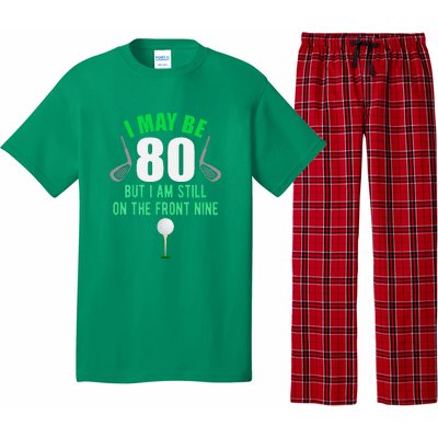 Funny 80th Golf Birthday 80 Year Old Birthday Golfing Pajama Set