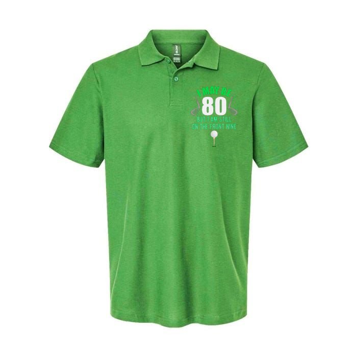 Funny 80th Golf Birthday 80 Year Old Birthday Golfing Softstyle Adult Sport Polo