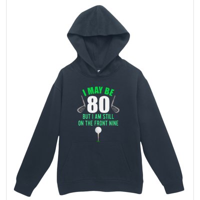 Funny 80th Golf Birthday 80 Year Old Birthday Golfing Urban Pullover Hoodie