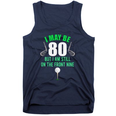 Funny 80th Golf Birthday 80 Year Old Birthday Golfing Tank Top