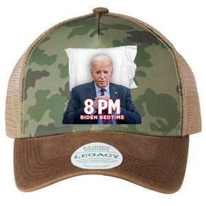 Funny 8 Pm Biden Bedtime Biden Trump Vs Biden Debate 2024 Legacy Tie Dye Trucker Hat