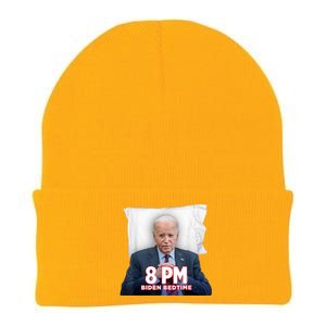 Funny 8 Pm Biden Bedtime Biden Trump Vs Biden Debate 2024 Knit Cap Winter Beanie