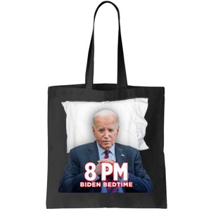 Funny 8 Pm Biden Bedtime Biden Trump Vs Biden Debate 2024 Tote Bag