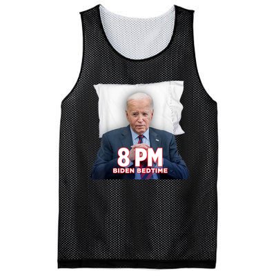 Funny 8 Pm Biden Bedtime Biden Trump Vs Biden Debate 2024 Mesh Reversible Basketball Jersey Tank