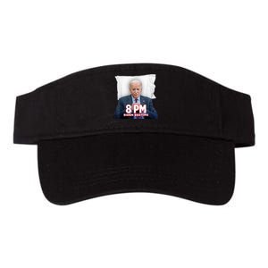 Funny 8 Pm Biden Bedtime Biden Trump Vs Biden Debate 2024 Valucap Bio-Washed Visor