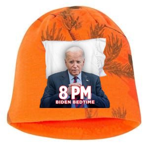 Funny 8 Pm Biden Bedtime Biden Trump Vs Biden Debate 2024 Kati - Camo Knit Beanie