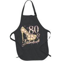 Fabulous & 80 Sparkly Heel 80th Birthday Apron