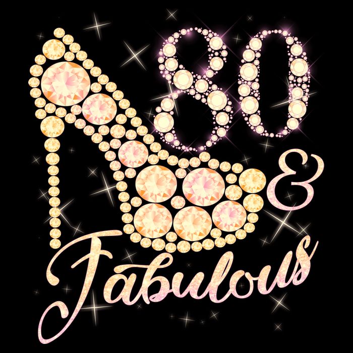 Fabulous & 80 Sparkly Heel 80th Birthday Toddler Hoodie