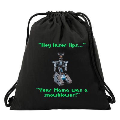 Funny 80s Sarcasm Robotics 5 Johnny Novelty Drawstring Bag