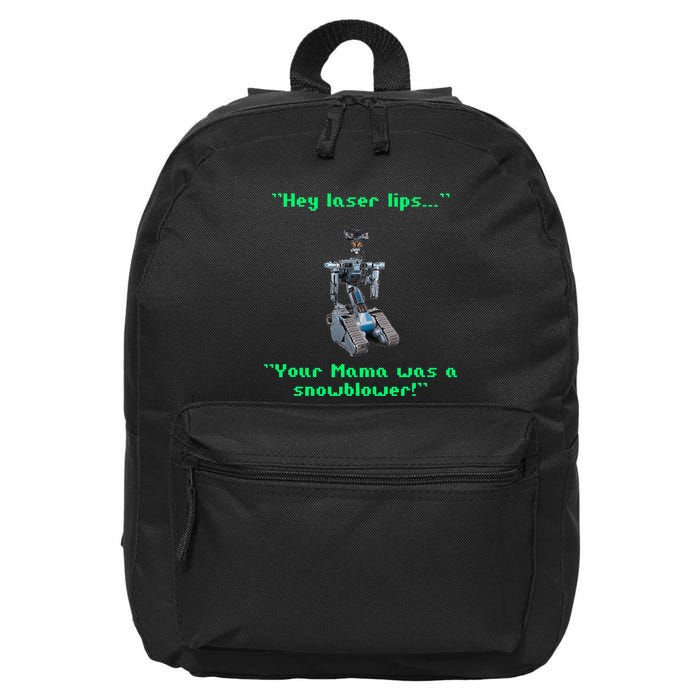 Funny 80s Sarcasm Robotics 5 Johnny Novelty 16 in Basic Backpack