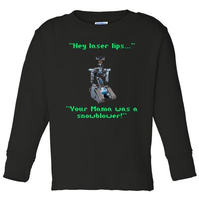 Funny 80s Sarcasm Robotics 5 Johnny Novelty Toddler Long Sleeve Shirt