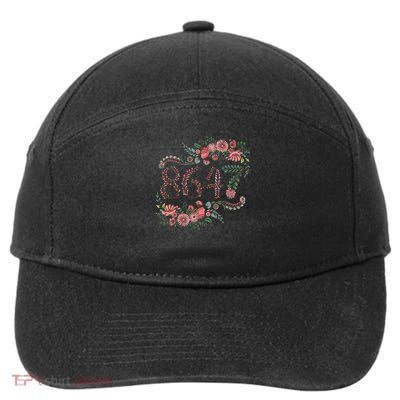 Floral 8647 Subtle Political Anti Trump Statement 7-Panel Snapback Hat