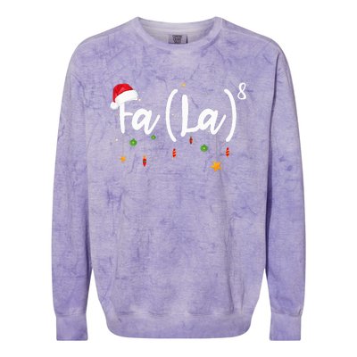 Fa 8 To The Eighth Power Equation Funny Math Christmas Colorblast Crewneck Sweatshirt