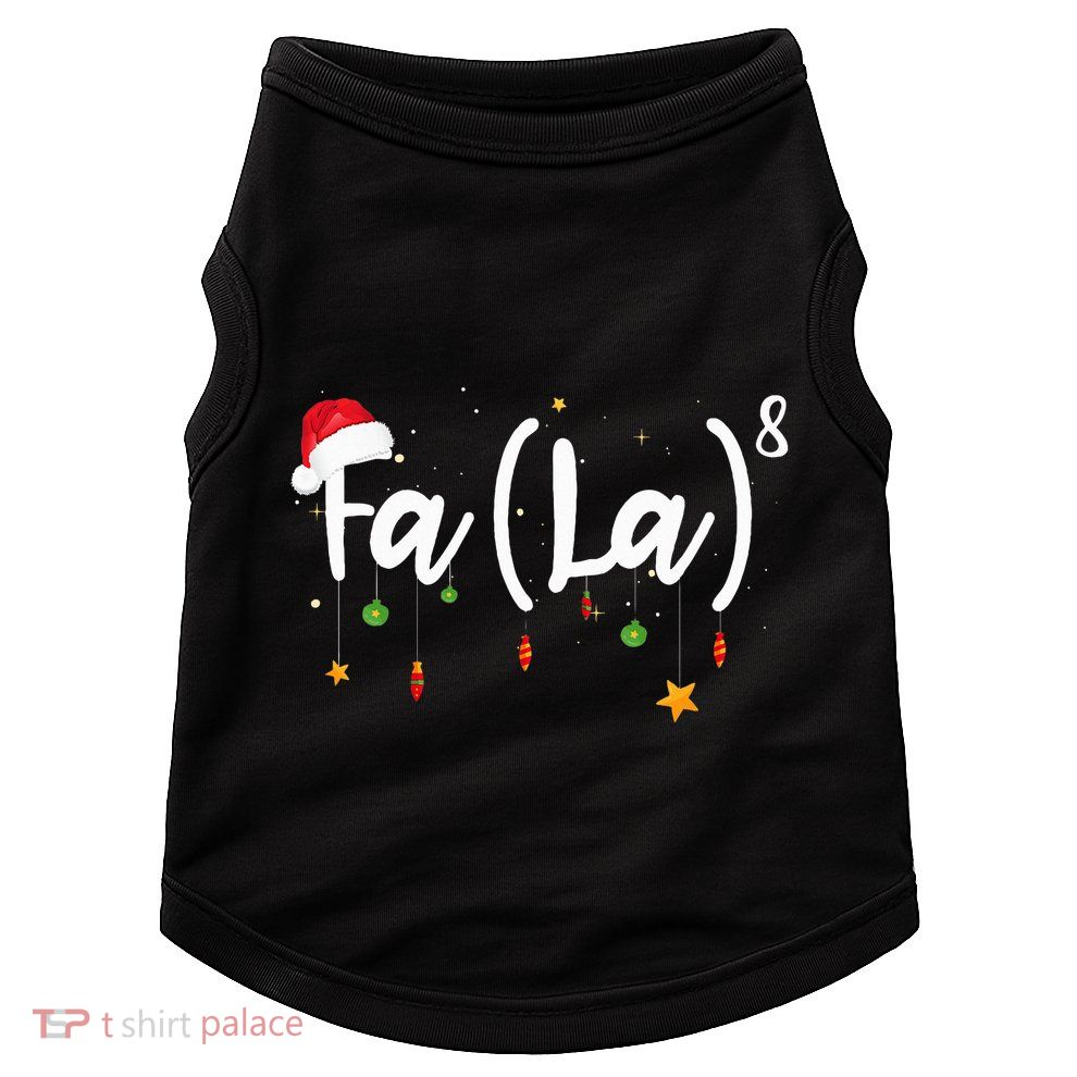 Fa 8 To The Eighth Power Equation Funny Math Christmas Doggie Tank