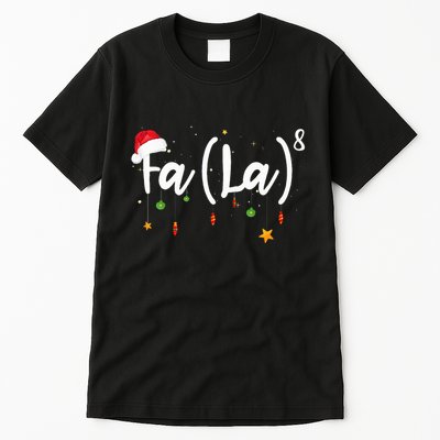 Fa 8 To The Eighth Power Equation Funny Math Christmas Tall T-Shirt