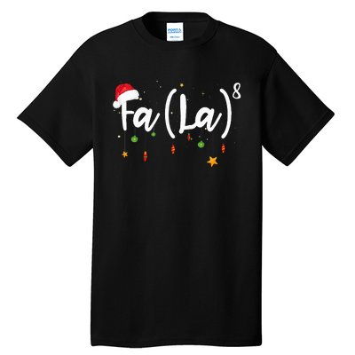 Fa 8 To The Eighth Power Equation Funny Math Christmas Tall T-Shirt