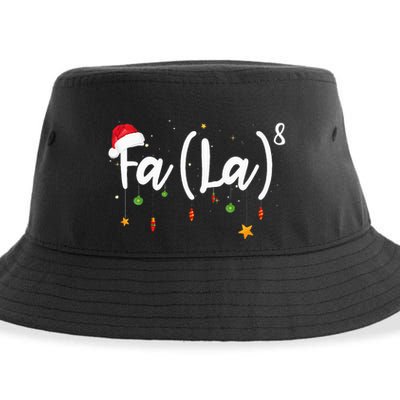 Fa 8 To The Eighth Power Equation Funny Math Christmas Sustainable Bucket Hat