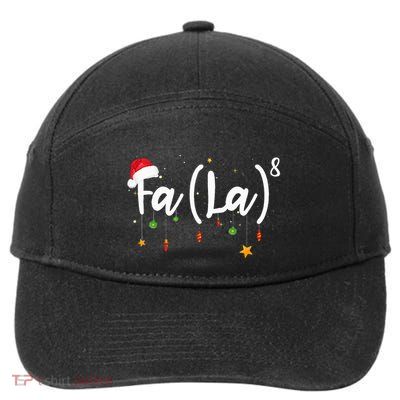 Fa 8 To The Eighth Power Equation Funny Math Christmas 7-Panel Snapback Hat