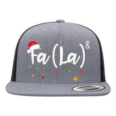 Fa 8 To The Eighth Power Equation Funny Math Christmas Flat Bill Trucker Hat