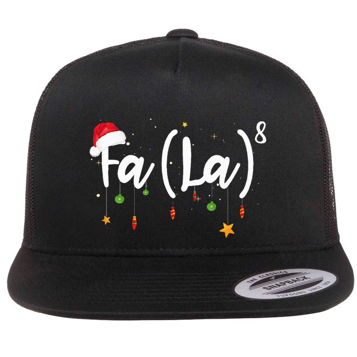Fa 8 To The Eighth Power Equation Funny Math Christmas Flat Bill Trucker Hat