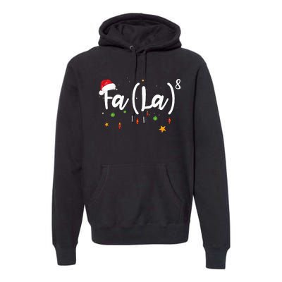 Fa 8 To The Eighth Power Equation Funny Math Christmas Premium Hoodie