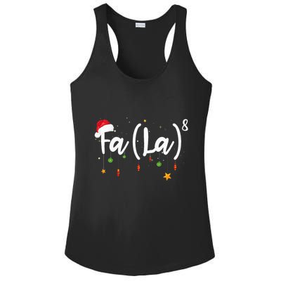 Fa 8 To The Eighth Power Equation Funny Math Christmas Ladies PosiCharge Competitor Racerback Tank